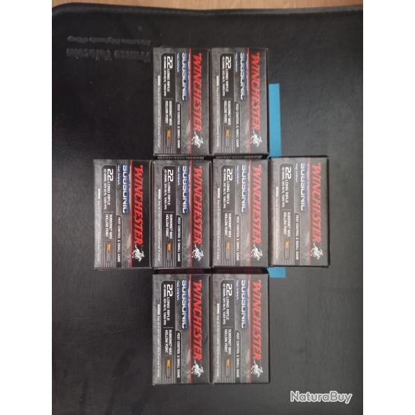 Cartouches Winchester Subsonic 22LR