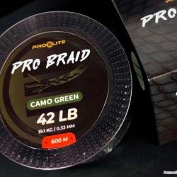 Tresse Pro &eacute;lite baits camo Green 600m/0,33mm
