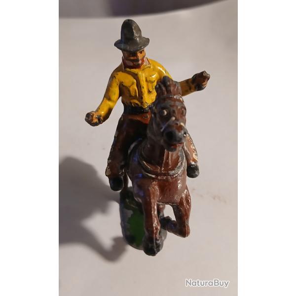 TRS ANCIEN COWBOY BANDIT ET CHEVAL BRITAIN MTAL