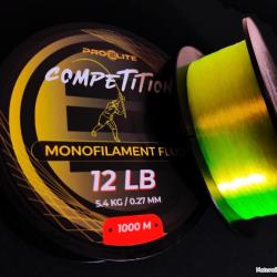Nylon carpe Pro &eacute;lite baits COMPETITION MONOFILAMENT FLUOR 1000M - 0.27MM