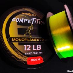 Nylon carpe Pro &eacute;lite baits COMPETITION MONOFILAMENT FLUOR 1000M - 0.27MM