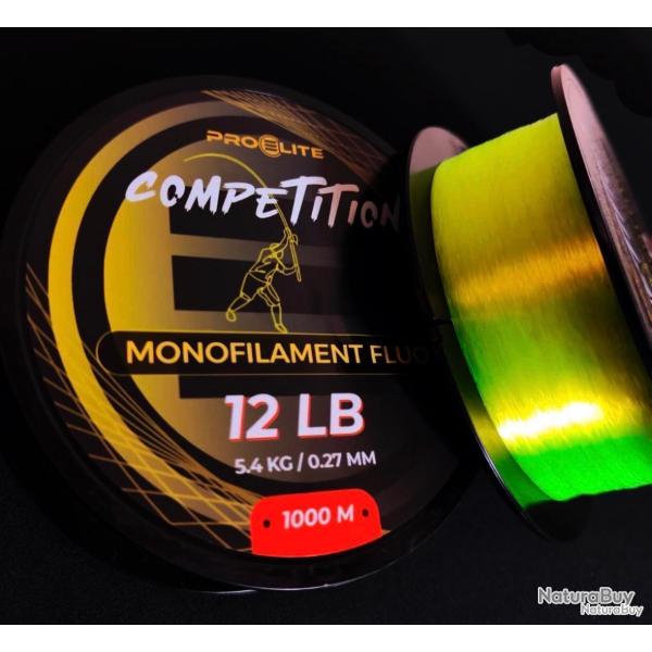 Nylon carpe Pro �lite baits COMPETITION MONOFILAMENT FLUOR 1000M - 0.27MM