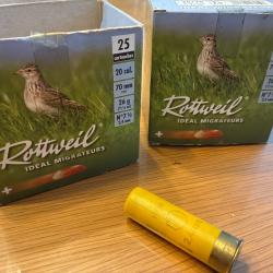 35 Cartouches Rottweil cal 20/70 25g n*7