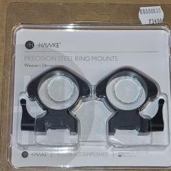 Hawke Precision Steel Ring Mounts Weaver bas 34mm HILMAR SUPER DESTOCK !!!
