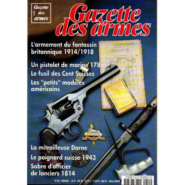 gazette des armes 255 , poignard suisse 1943, fusils exp�rimentaux part 3, sabre lanciers garde roya