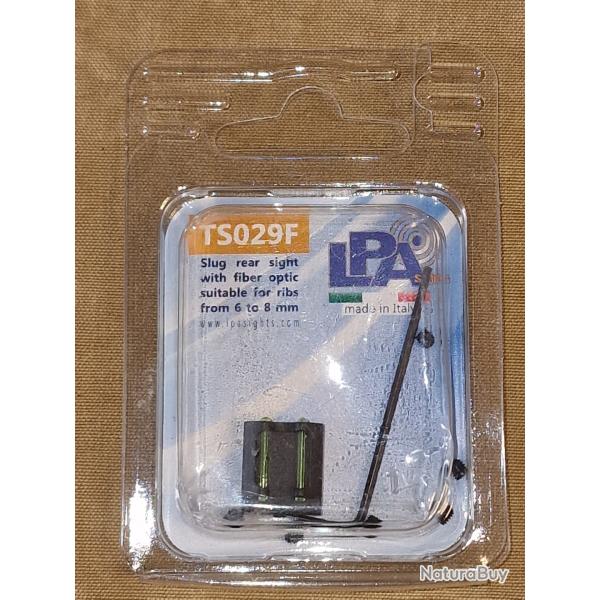 Hausse fibre verte pour fusil slug LPA TS029F pour bande 6-8mm HILMAR SUPER DESTOCK !!!