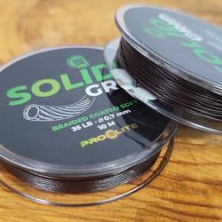 Tresse gainée Pro élite baits SOLID GRIP BRAIDED COATED SOFT - 10M/0,70mm brown