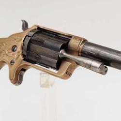 REVOLVER US CIVIL WAR SLOCUM 'S PATENT 1863 BROOKLYN NEW YORK SIDE LOADING CALIBRE 32 RF - USA XIXè 