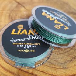 Tresse Pro &eacute;lite baits LIANA TRAP BRAIDED NATURAL SOFT - 10M/0,30mm green