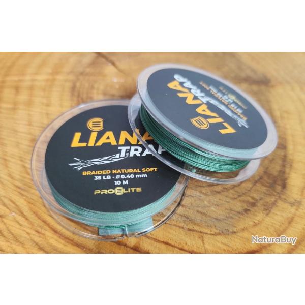 Tresse Pro lite baits LIANA TRAP BRAIDED NATURAL SOFT - 10M/0,40mm green