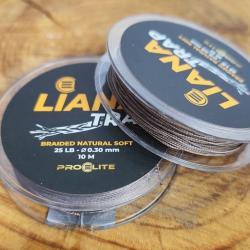 Tresse Pro élite baits LIANA TRAP BRAIDED NATURAL SOFT - 10M/0,30mm brown