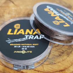 Tresse Pro élite baits LIANA TRAP BRAIDED NATURAL SOFT - 10M/0,40mm brown