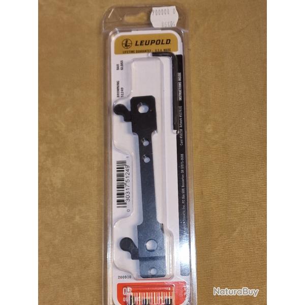 Embase 1 pices Leupold QR pour carabine Browning Bar HILMAR SUPER DESTOCK !!!