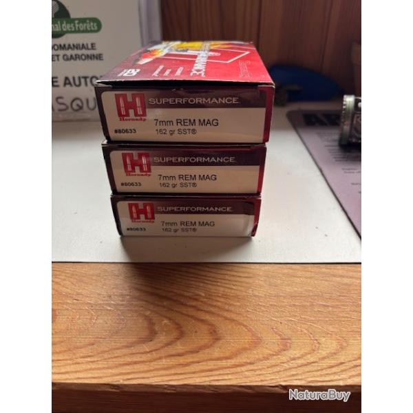 Munitions HORNADY cal.7mm Rem Mag SST Superformance 162gr