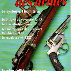 gazette des armes 258 syst&egrave;me 11 mm gras , pistolet de cavalerie an IX, marquages chargeurs mp 38, m