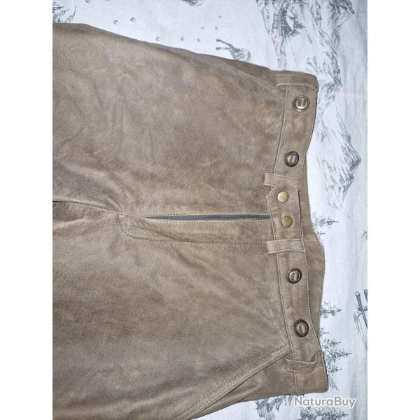 Pantalon cuir de traque