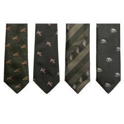 DESTOCKAGE !! CRAVATE HIRO VERT MOTIF GIBIER