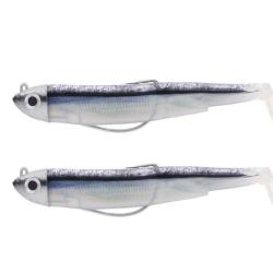 Kit Leurre Souple Arme Fiiish Double Combo Black Minnow 120 + Tete Plombee Shore - Black Mullet