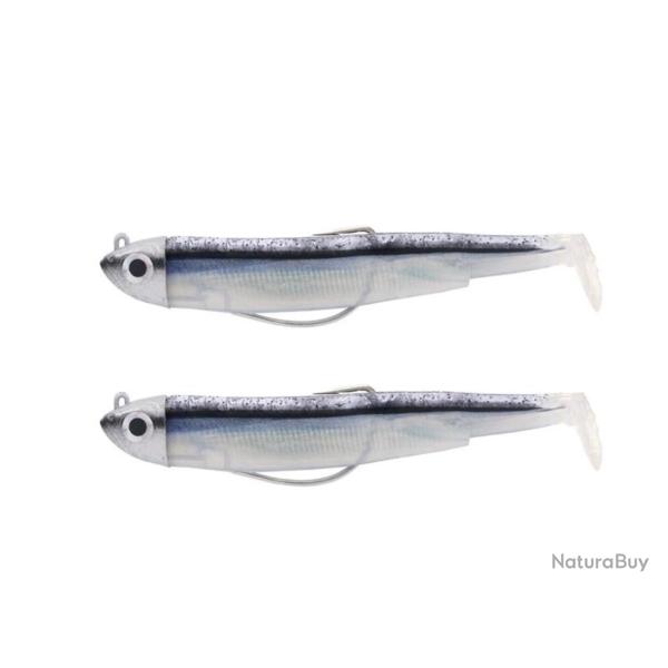 Kit Leurre Souple Arme Fiiish Double Combo Black Minnow 120 + Tete Plombee Shore - Black Mullet