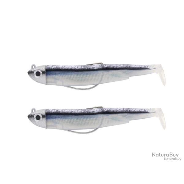 Kit Leurre Souple Arme Fiiish Double Combo Black Minnow 120 + Tete Plombee Shore - Black Mullet