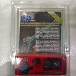 Hausse et guidon Fibre Optique LPA GLOCK 17 à 34