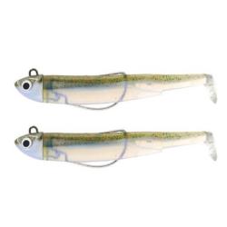 Kit Leurre Souple Arme Fiiish Double Combo Black Minnow 120 + Tete Plombee Search - Green Phantom