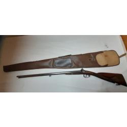 Joli fusil  juxtaposé à percussion poudre noire