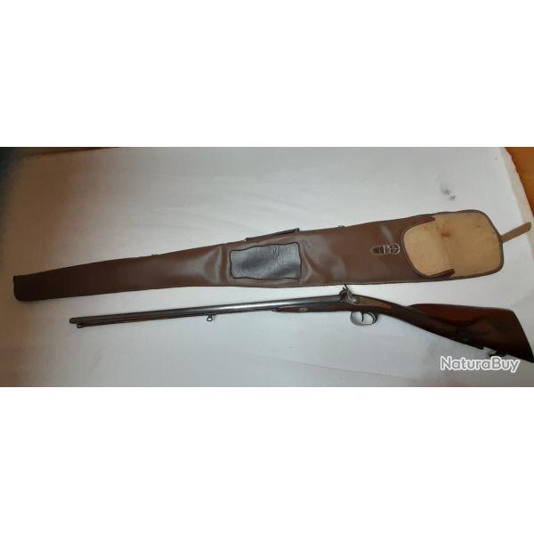 Joli fusil  juxtapos  percussion poudre noire