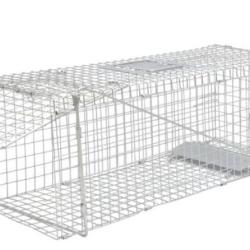 Piège vivant acier galvanisé 80 cm avec poignée rabattable