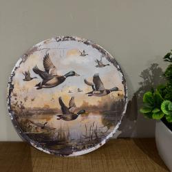 Plaque m&eacute;tallique, d&eacute;corative, motif colvert ...ENCHERE 1 EURO