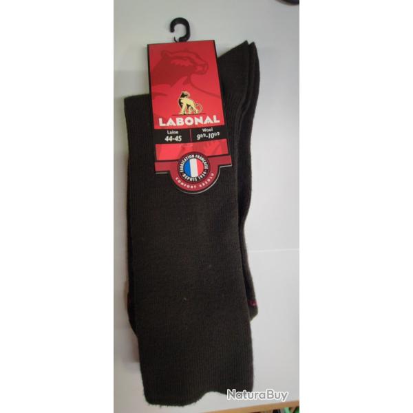 CHAUSETTE LAINE MARRON - LABONAL - 44/45
