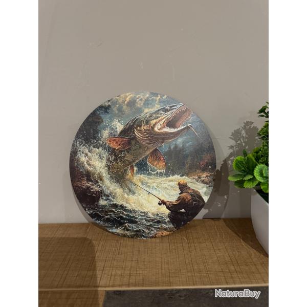 Plaque m�tallique, d�corative, Carnassier......ENCHERE 1 EURO