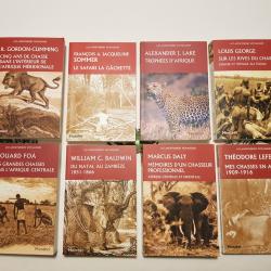 Afrique lot de huit livres récits de chasse