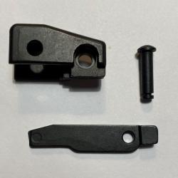 Ensemble plaque d'appui + axe +levier de d&eacute;verrouillage pour HK940