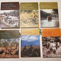 Afrique lot de six livres récits de chasse