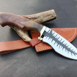 couteau de Poche fair À Main Lame Acier D2 Manche En Bois De Palissandre 11