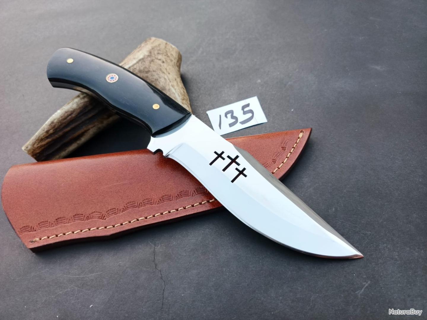 Machette De Survie Faite Main En Acier Damas - Longueur De Lame 18 Pouces (46cm) - Avec Fourreau - Neuf