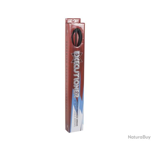 Fl�ches Black Eagle Executioner .001 avec plumes en plastique 2 pouces 20 pouces x6