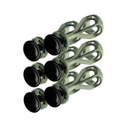 Pack 6 fl&eacute;chettes &agrave; ventouse pour arbal&egrave;tes Barnett Phantum Vert