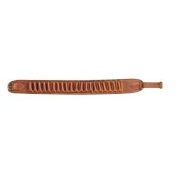 Cartouchi&egrave;re cuir gras &agrave; tubes pour cartouches 12 ou 20 - Country Sellerie Marron Cal. 12