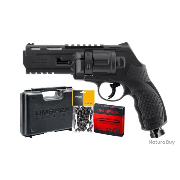 Pack revolver T4E TR50 GEN2 Cal.50 13 J (100 billes, 5 CO2, mallette)