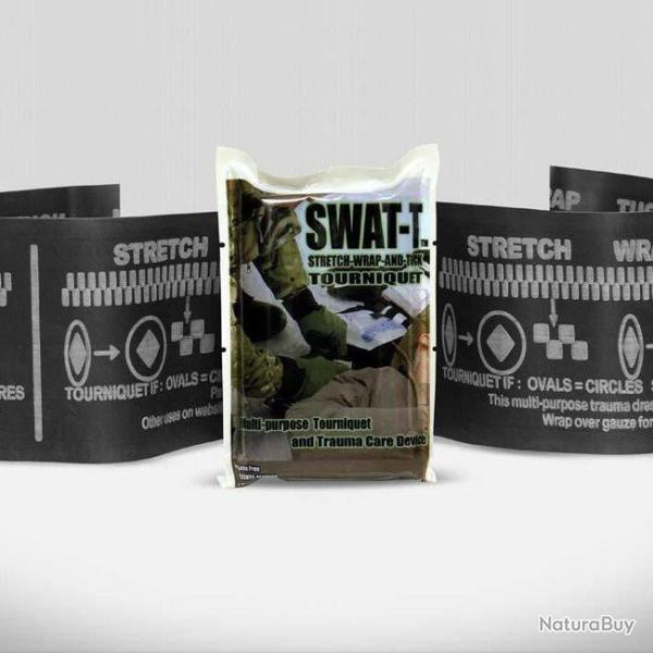 GARROT SWAT-T - Garrot �tirable pour contr�le des saignements Noir