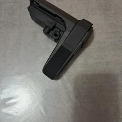 Crosse réglable SB TACTICAL (SBA3 BRACE) pour buffer tube type AR15