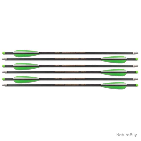 Lot de 6 Fl�ches Carbone de 20 pouces