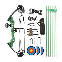 Arc à poulies Topoint M3 Vert RH 17 - 27 in 10-30 lbs 26"