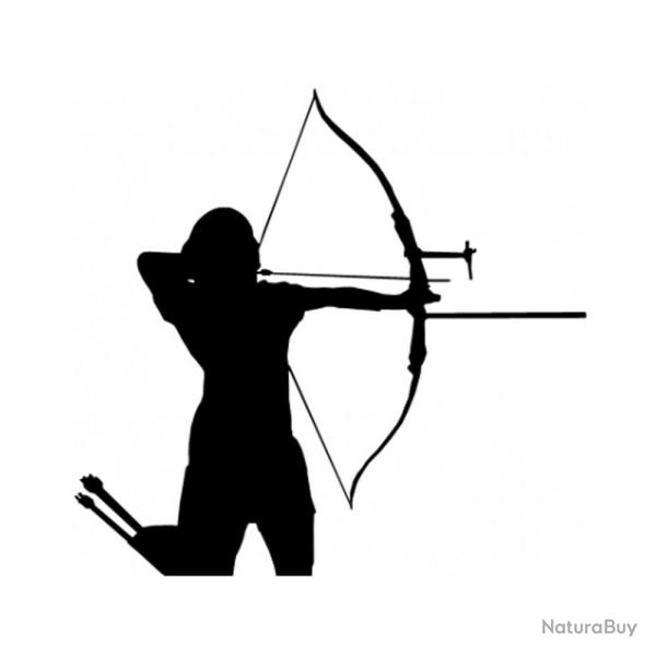 Autocollants Arctec Archery barebow Silver Femme