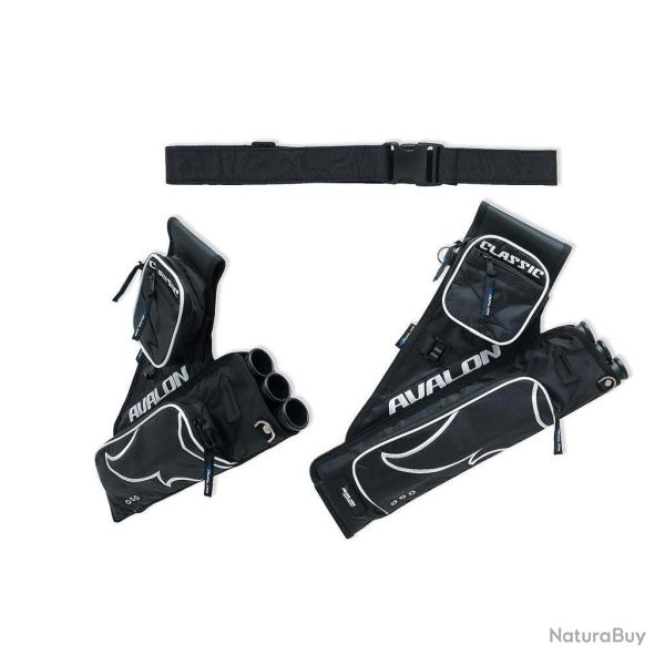 Carquois Avalon 3 tubes et 2 poches Noir LH