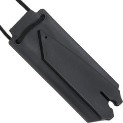 Couteau de cou Haller Tanto anodis&eacute; Bleu