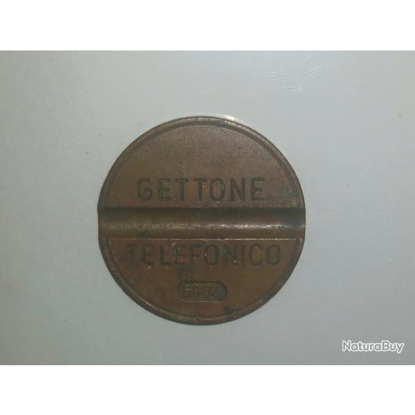 ANCIEN JETON TELEPHONIQUE ITALIEN AVRIL 1969