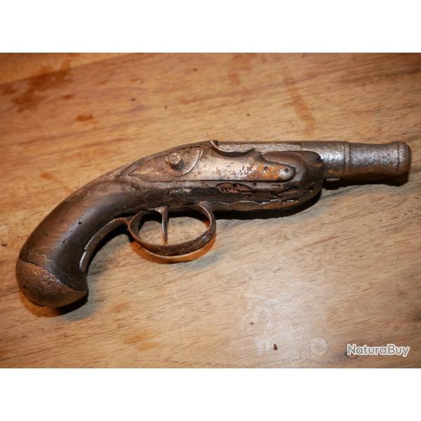 Pistolet  silex  balle force  restaurer